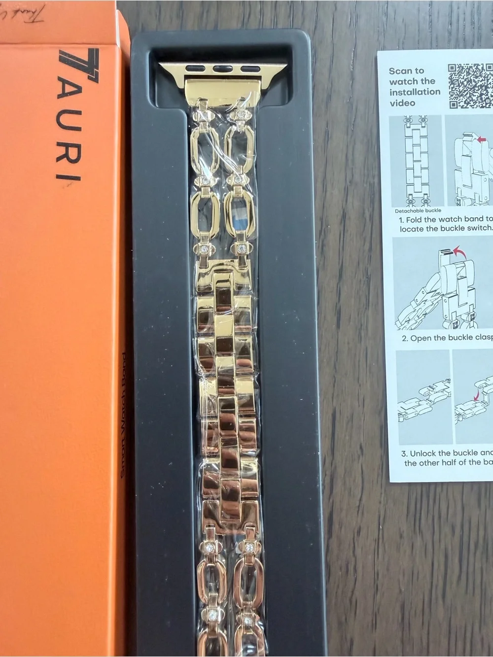 Apple watch gold band 44/45/46/49mm Gold-double